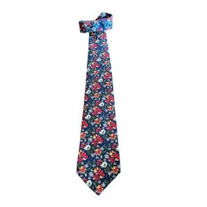 Vibrant Floral Necktie, Bert Pulitzer, Silk, Approx 4 x 55 inches